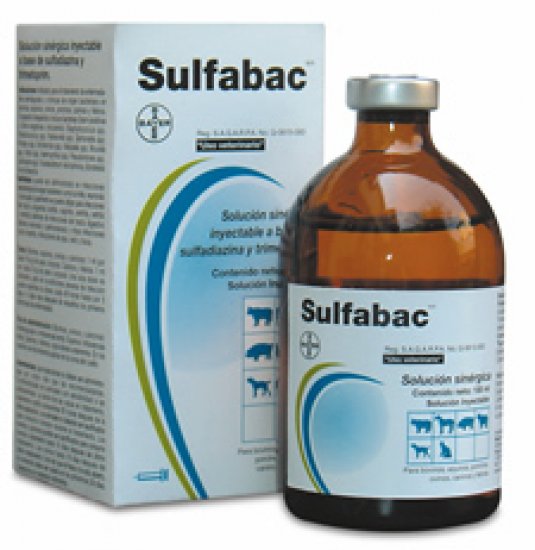 Sulfabac - Sulfadiazine, Trimethoprim 100 ml.