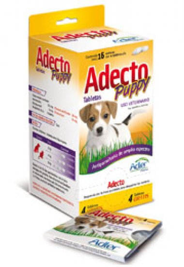 Adecto Puppy Tablets - Ivermectin, praziquantel, Fenbendazole, Pyrantel pamoate 1 Tbs.